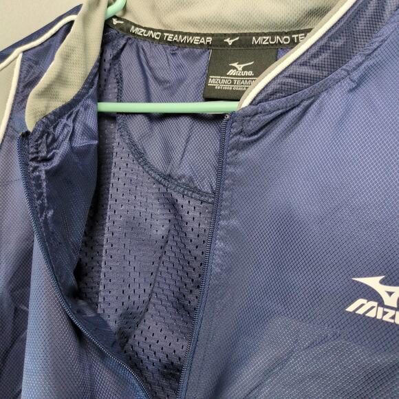 NWT Mizuno Teamwear Protect Men's XL Navy Batting Jersey Wind Water Gear 1/4 Zip - Picture 10 of 10